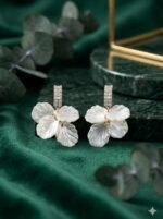 Ivory Bloom Mother-of-Pearl Statement Earrings