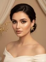 Golden Starfish Statement Earrings - Image 2