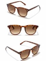 Classic Brown Tortoiseshell Round Sunglasses for Women - Image 2