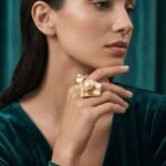 Luxury Gold Plated Pearl Statement Ring for Women