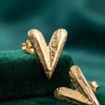 Elegant V-Shaped Gold Statement Earrings