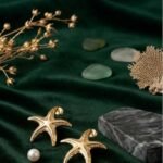 Golden Starfish Statement Earrings