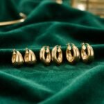 Elegant Gold Hoop & Stud Earrings Set