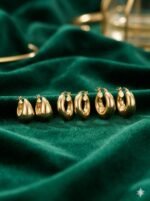 Elegant Gold Hoop & Stud Earrings Set