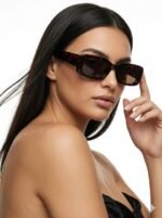 Luxury Retro Rectangle Tortoiseshell Sunglasses for Women & Men