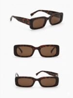 Luxury Retro Rectangle Tortoiseshell Sunglasses for Women & Men - Image 2
