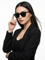 Premium Retro Style Black Sunglasses